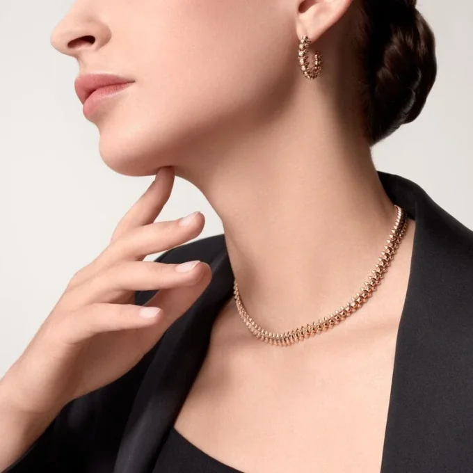 Kolczyki Clash De Cartier Diamenty – różowe złoto, diamenty – Cartier
