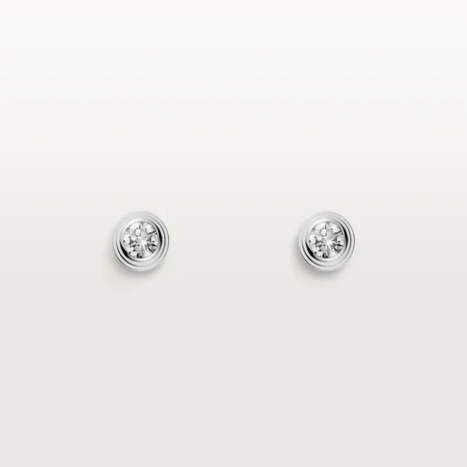 Kolczyki Diamants Legers – białe złoto, diamenty – Cartier