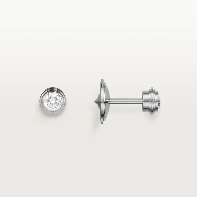 Kolczyki Diamants Legers, Mm – białe złoto, diamenty – Cartier