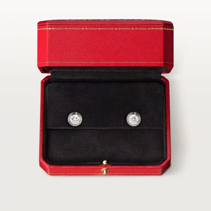 Kolczyki Diamants Legers, Mm – białe złoto, diamenty – Cartier