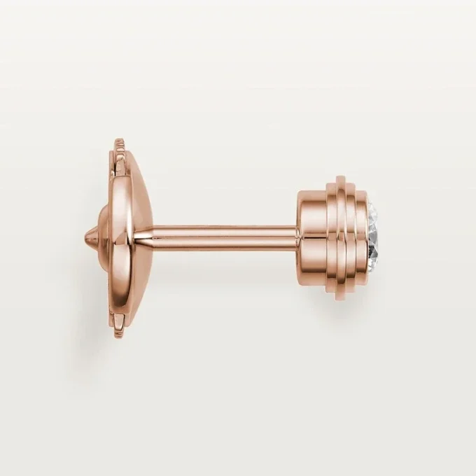 Kolczyki Diamants Legers, mm – różowe złoto, diamenty – Cartier