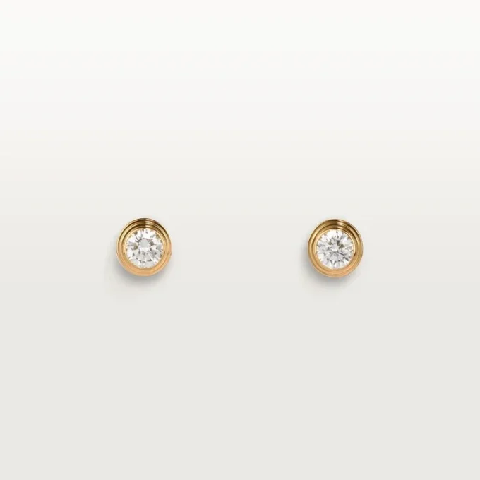Kolczyki Diamants Legers, mm – żółte złoto, diamenty – Cartier