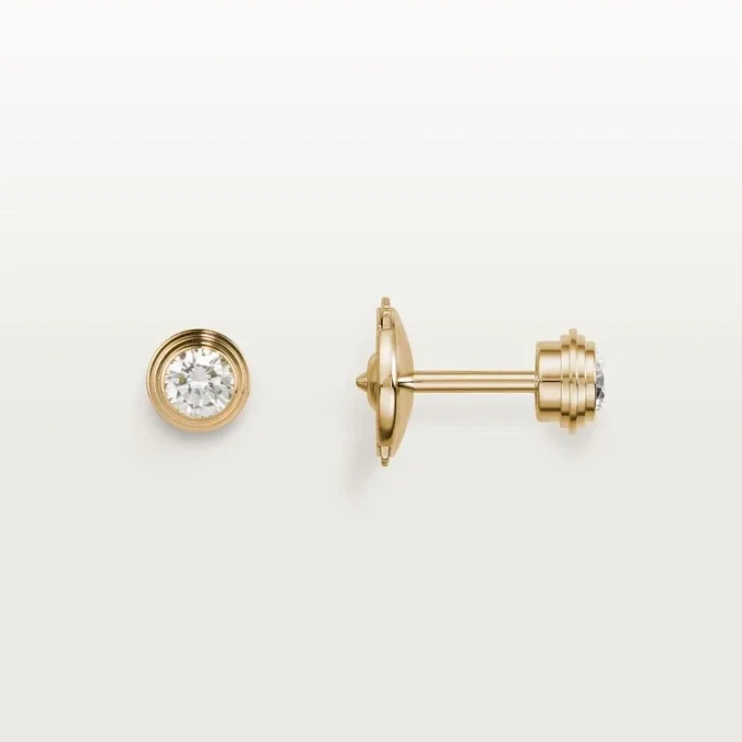 Kolczyki Diamants Legers, mm – żółte złoto, diamenty – Cartier