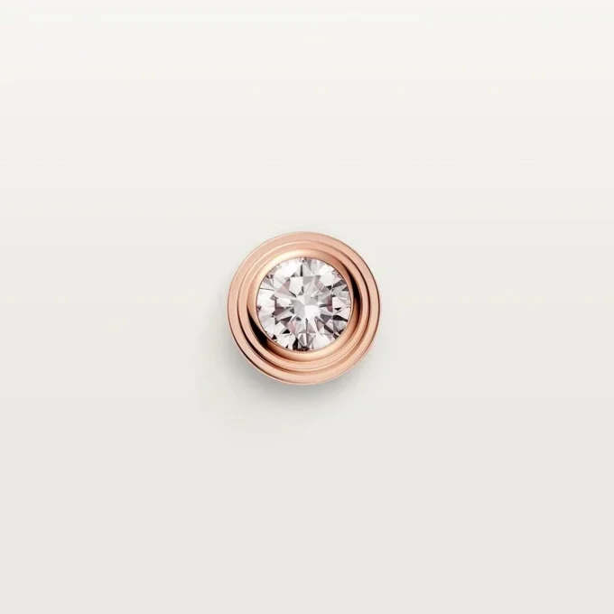 Kolczyki Diamants Legers – różowe złoto, diamenty – Cartier