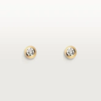 Kolczyki Diamants Legers – żółte złoto, diamenty – Cartier