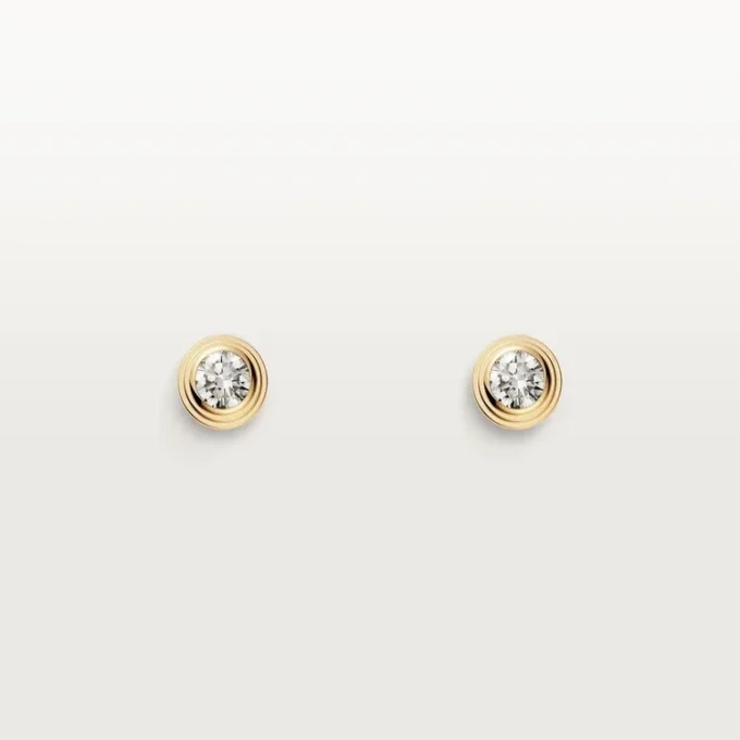 Kolczyki Diamants Legers – żółte złoto, diamenty – Cartier