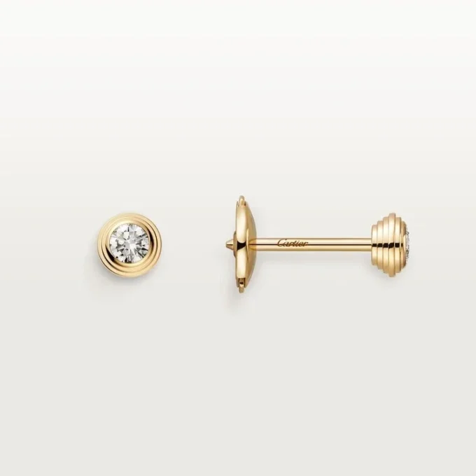 Kolczyki Diamants Legers – żółte złoto, diamenty – Cartier