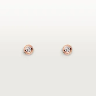 Kolczyki Diamants Legers XS – różowe złoto, diamenty – Cartier