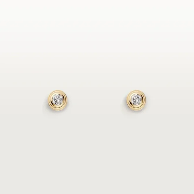 Kolczyki Diamants Legers XS – żółte złoto, diamenty – Cartier