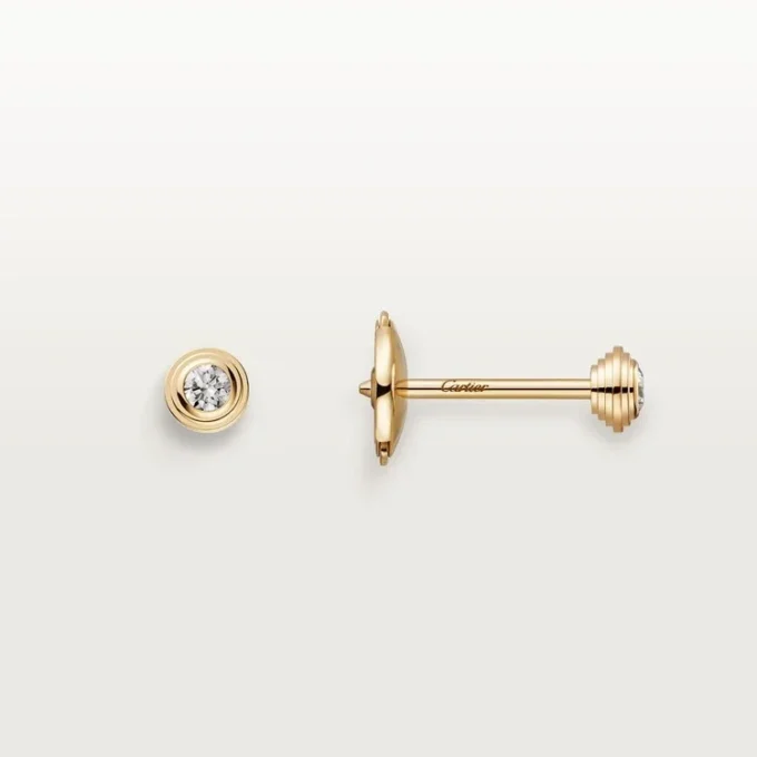 Kolczyki Diamants Legers XS – żółte złoto, diamenty – Cartier