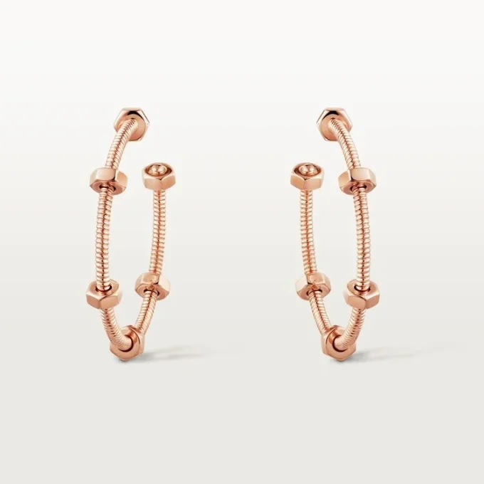 Kolczyki Ecrou De Cartier – różowe złoto – Cartier