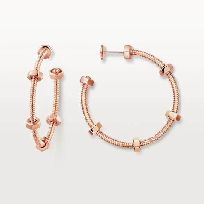 Kolczyki Ecrou De Cartier – różowe złoto – Cartier