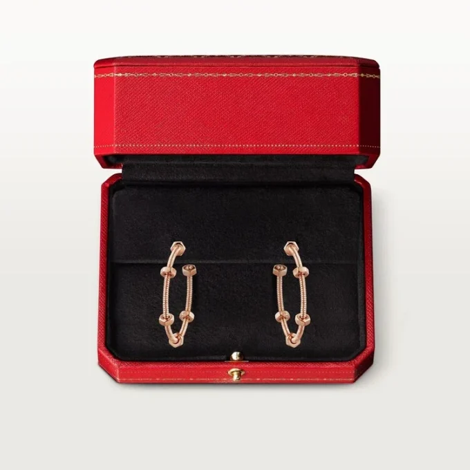 Kolczyki Ecrou De Cartier – różowe złoto – Cartier