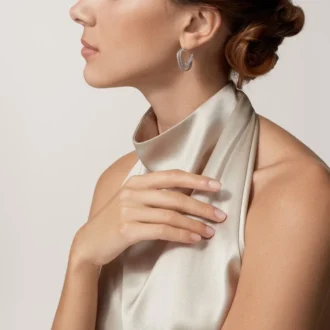 Kolczyki Etincelle De Cartier – białe złoto, diamenty – Cartier