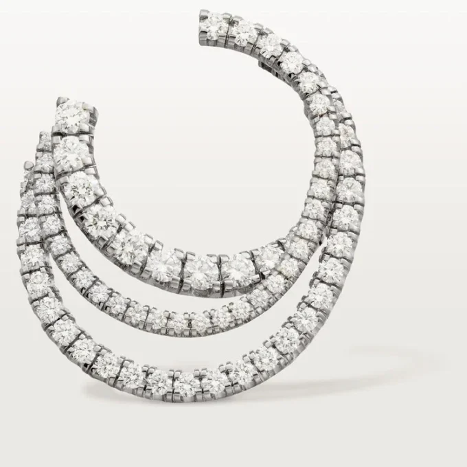 Kolczyki Etincelle De Cartier – białe złoto, diamenty – Cartier
