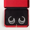 Kolczyki Etincelle De Cartier – białe złoto, diamenty – Cartier