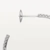 Kolczyki Etincelle De Cartier, duży model – białe złoto, diamenty – Cartier