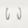 Kolczyki Etincelle De Cartier, mały model – białe złoto, diamenty – Cartier