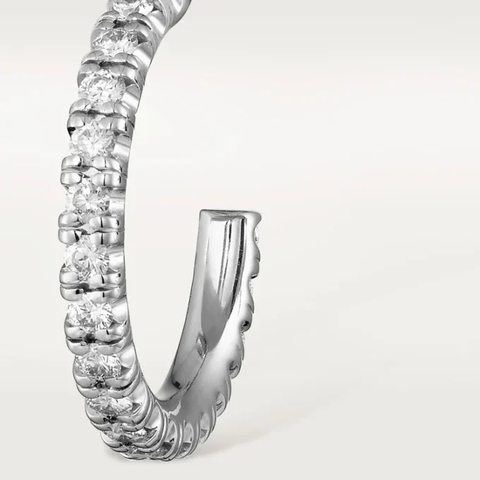 Kolczyki Etincelle De Cartier, mały model – białe złoto, diamenty – Cartier