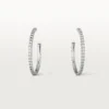 Kolczyki Etincelle De Cartier, model średni – białe złoto, diamenty – Cartier