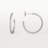 Kolczyki Etincelle De Cartier, model średni – białe złoto, diamenty – Cartier