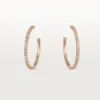 Kolczyki Etincelle De Cartier – różowe złoto, diamenty – Cartier