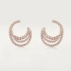 Kolczyki Etincelle De Cartier – różowe złoto, diamenty – Cartier