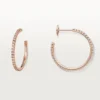 Kolczyki Etincelle De Cartier – różowe złoto, diamenty – Cartier