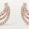 Kolczyki Etincelle De Cartier – różowe złoto, diamenty – Cartier