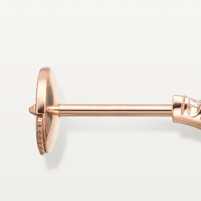 Kolczyki Etincelle De Cartier – różowe złoto, diamenty – Cartier