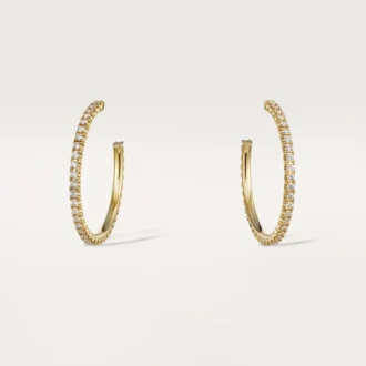 Kolczyki Etincelle De Cartier – żółte złoto, diamenty – Cartier