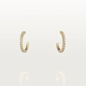 Kolczyki Etincelle De Cartier – żółte złoto, diamenty – Cartier