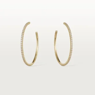 Kolczyki Etincelle De Cartier – żółte złoto, diamenty – Cartier