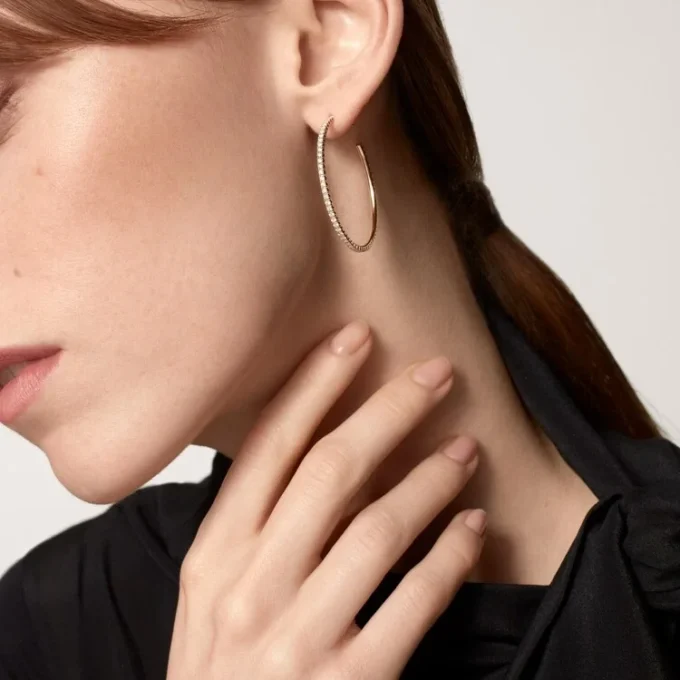 Kolczyki Etincelle De Cartier – żółte złoto, diamenty – Cartier