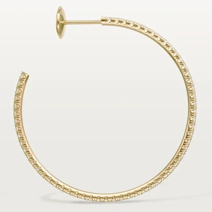 Kolczyki Etincelle De Cartier – żółte złoto, diamenty – Cartier
