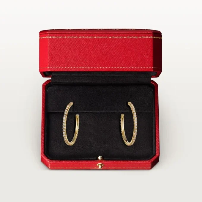 Kolczyki Etincelle De Cartier – żółte złoto, diamenty – Cartier