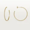Kolczyki Etincelle De Cartier – żółte złoto, diamenty – Cartier