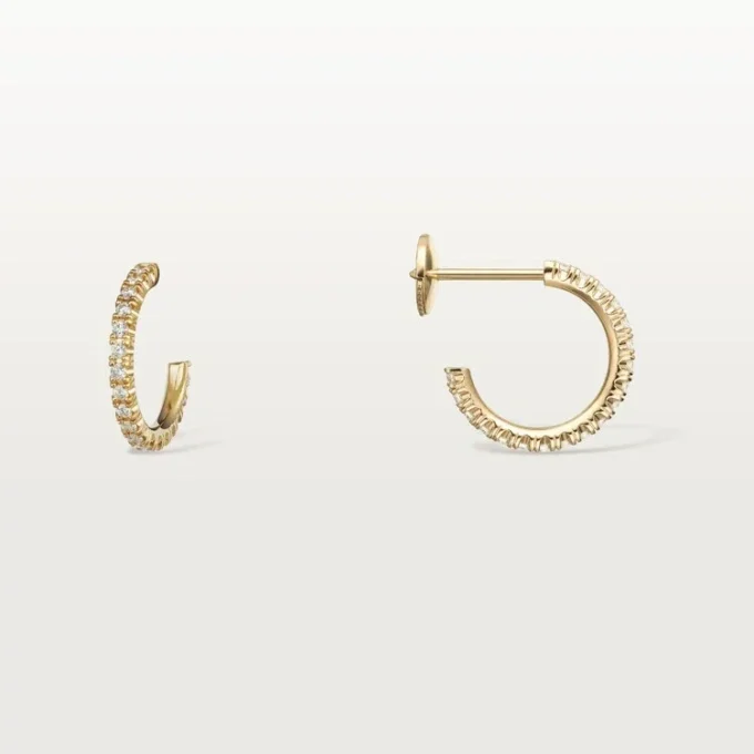 Kolczyki Etincelle De Cartier – żółte złoto, diamenty – Cartier