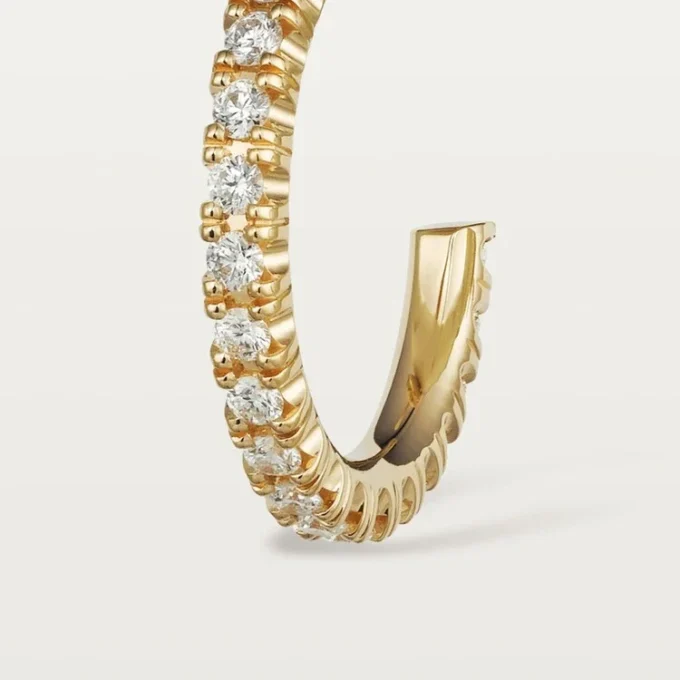 Kolczyki Etincelle De Cartier – żółte złoto, diamenty – Cartier