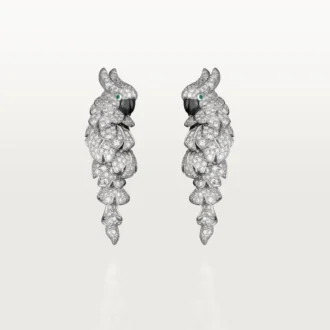 Kolczyki Faune Et Flore De Cartier, wysadzane