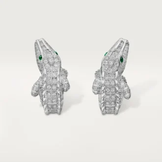 Kolczyki Faune Et Flore De Cartier, wysadzane