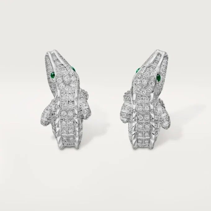 Kolczyki Faune Et Flore De Cartier, wysadzane