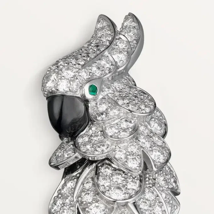Kolczyki Faune Et Flore De Cartier, wysadzane