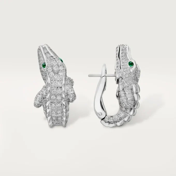 Kolczyki Faune Et Flore De Cartier, wysadzane