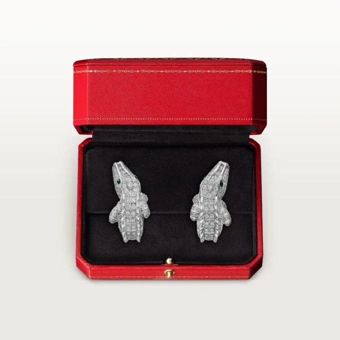 Kolczyki Faune Et Flore De Cartier, wysadzane