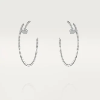 Kolczyki Juste Un Clou – białe złoto, diamenty – Cartier