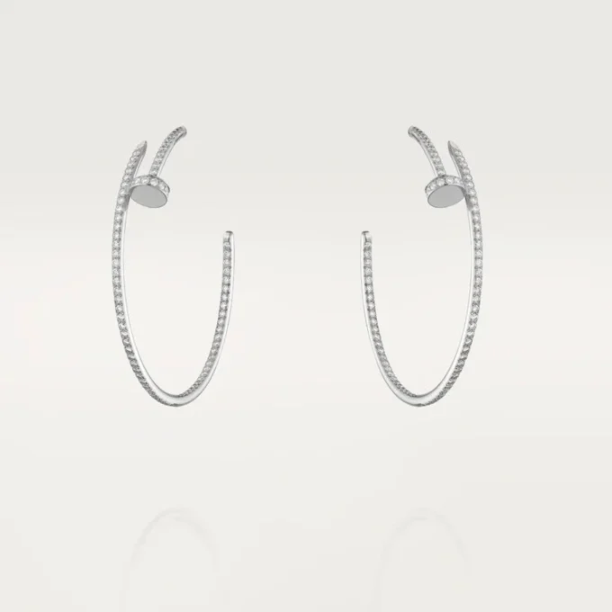 Kolczyki Juste Un Clou – białe złoto, diamenty – Cartier