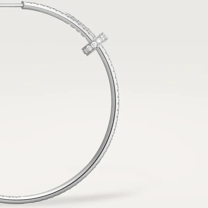 Kolczyki Juste Un Clou – białe złoto, diamenty – Cartier