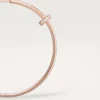 Kolczyki Juste Un Clou – różowe złoto, diamenty – Cartier