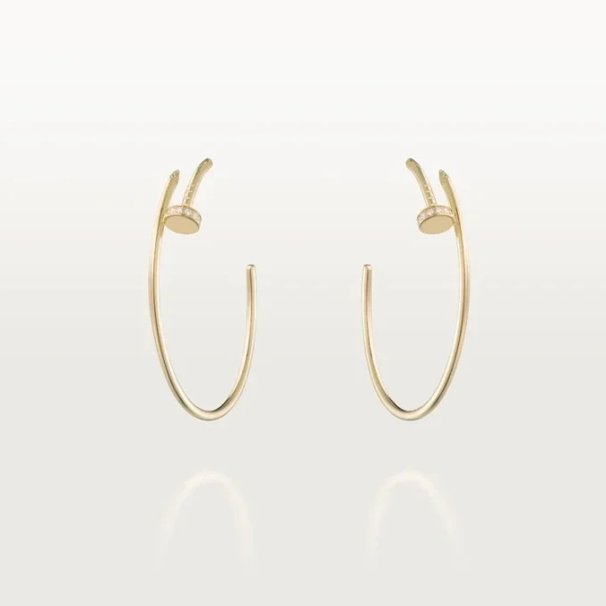 Kolczyki Juste Un Clou – żółte złoto, diamenty – Cartier